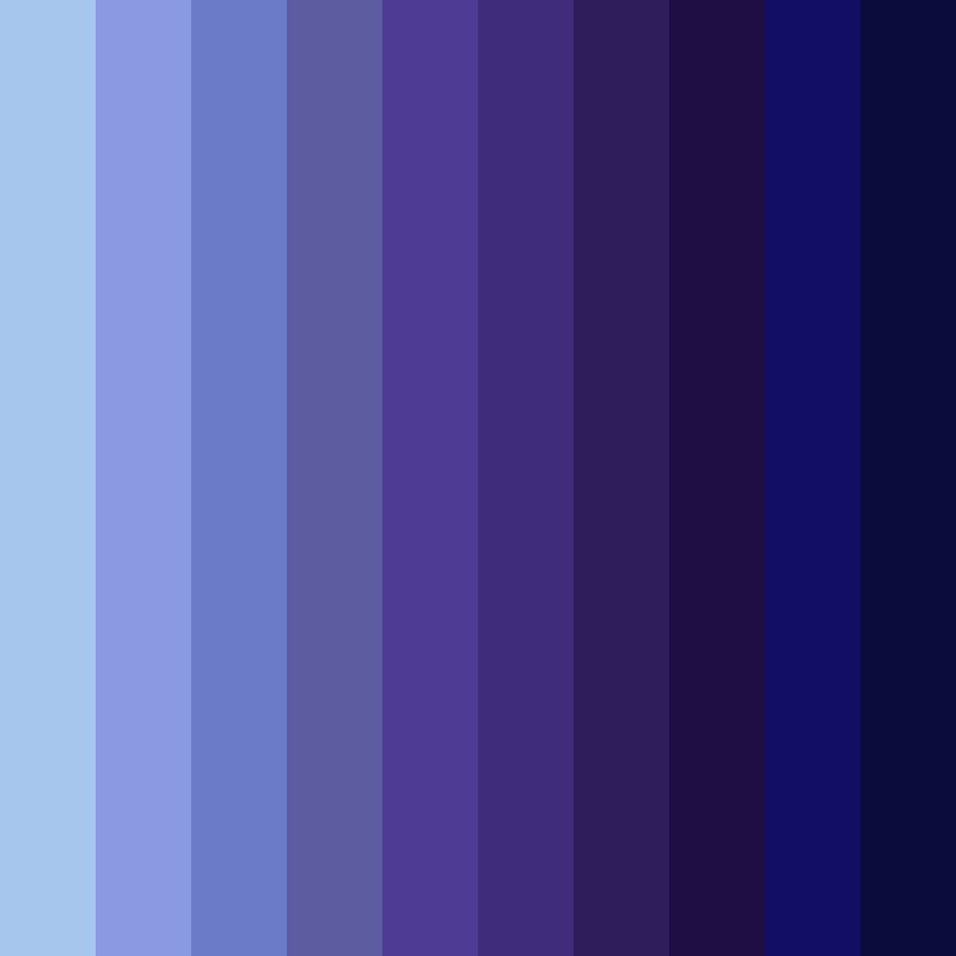 Download shades of blue and purple color palette PNG image (square)