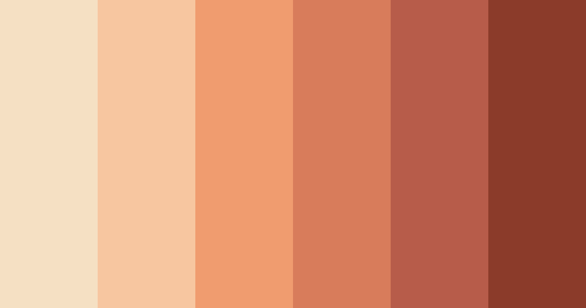 Download warm peach color palette PNG image (landscape)