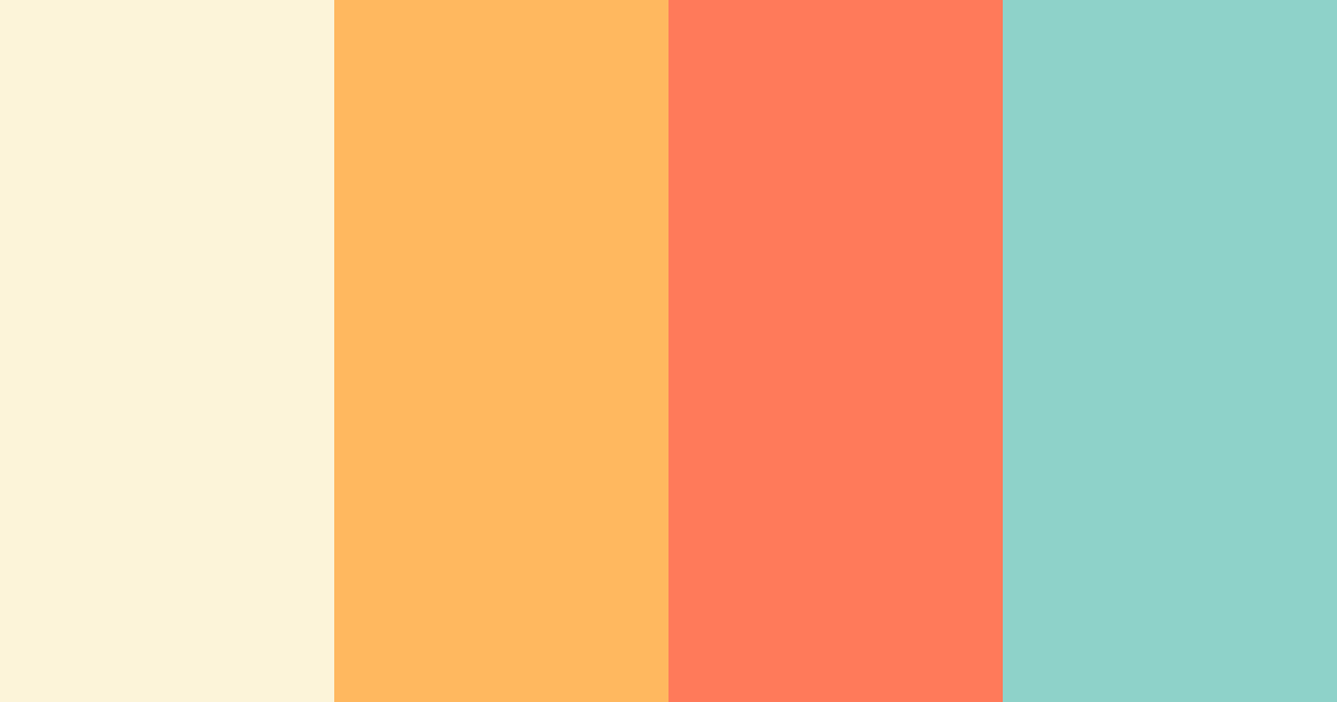 Download coral sunset color palette PNG image (landscape)