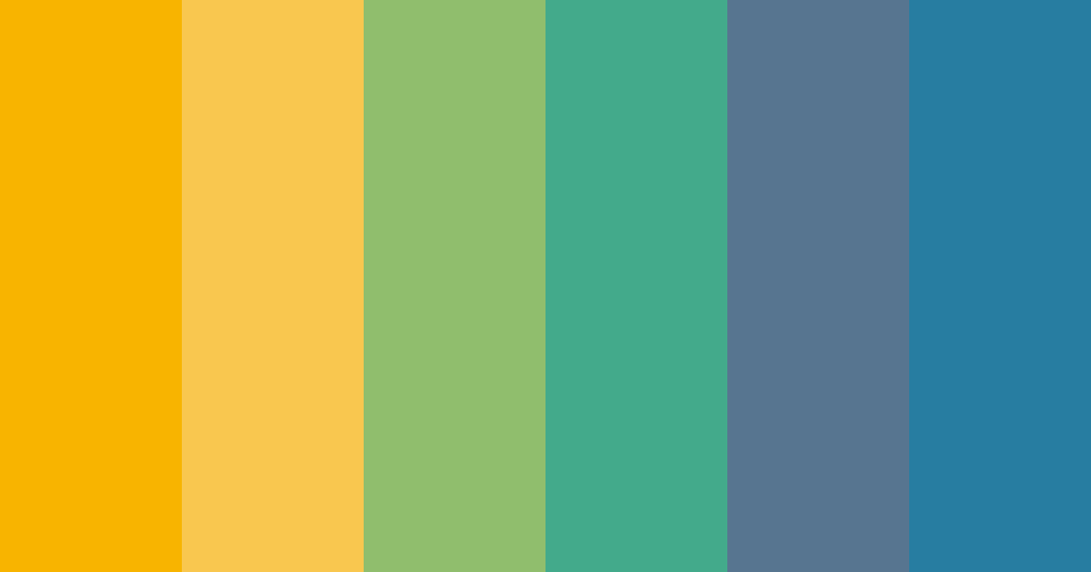 Download golden green color palette PNG image (landscape)