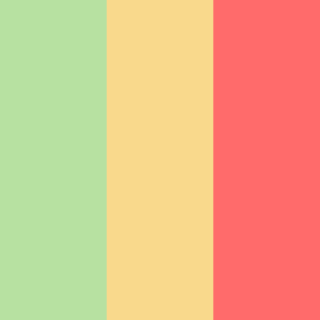 Download fresh notes color palette PNG image (square)