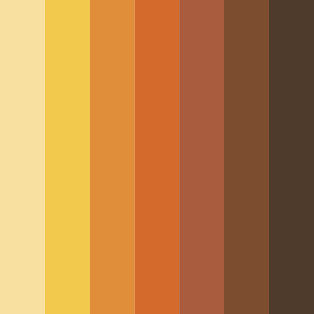 Download brown harvest color palette PNG image (square)