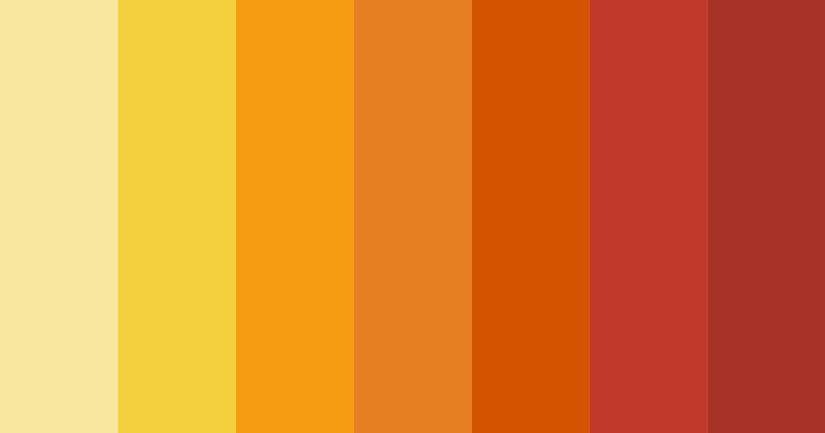 Download sunny orange color palette PNG image (landscape)
