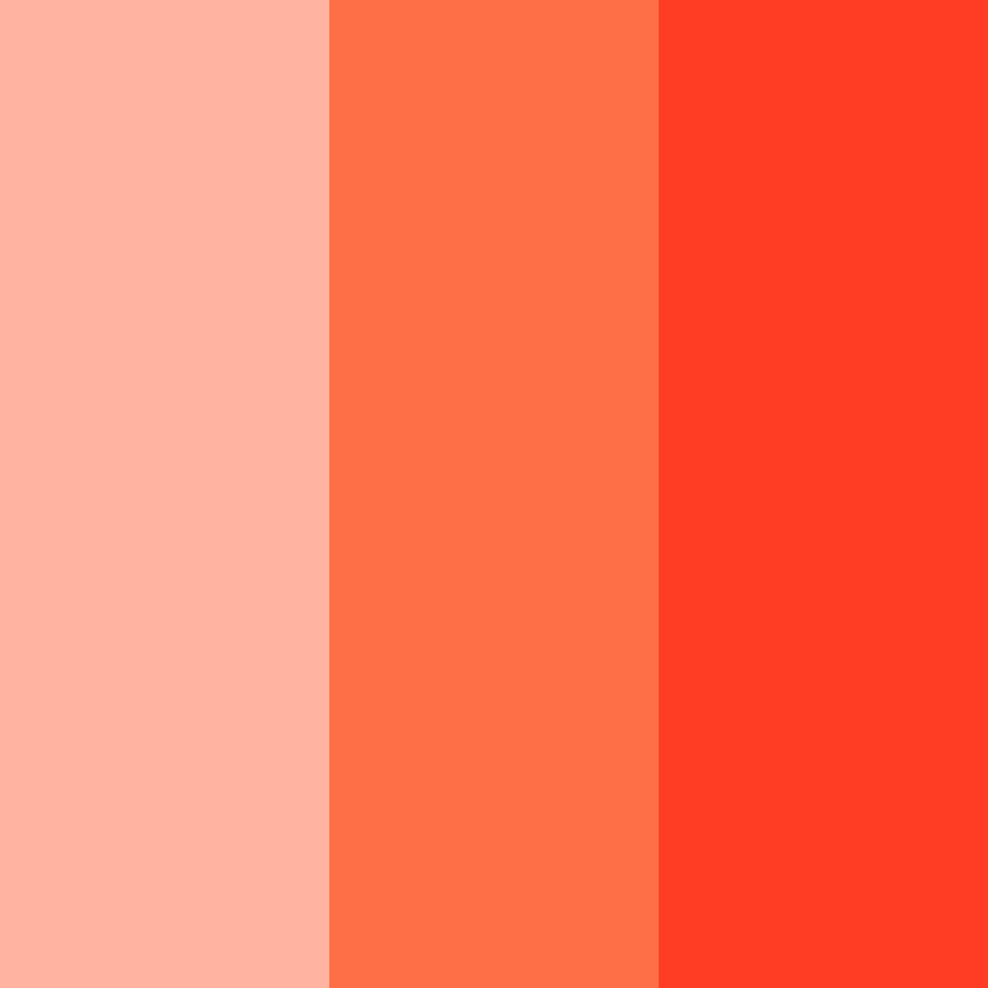 Download coral sunset color palette PNG image (square)
