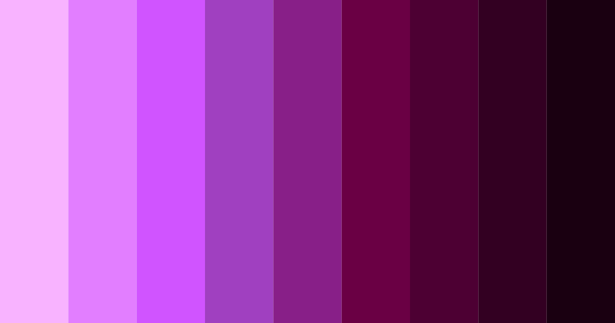 Download electric orchid dreamscape color palette PNG image (landscape)