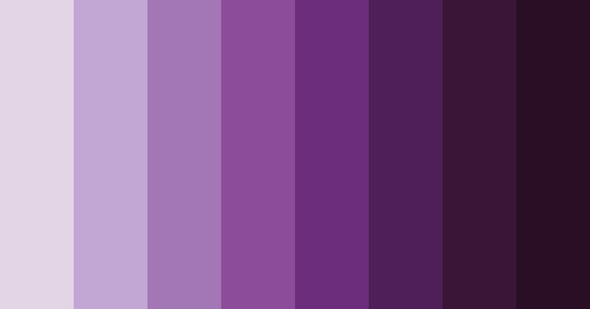 Download mystical amethyst dream color palette PNG image (landscape)