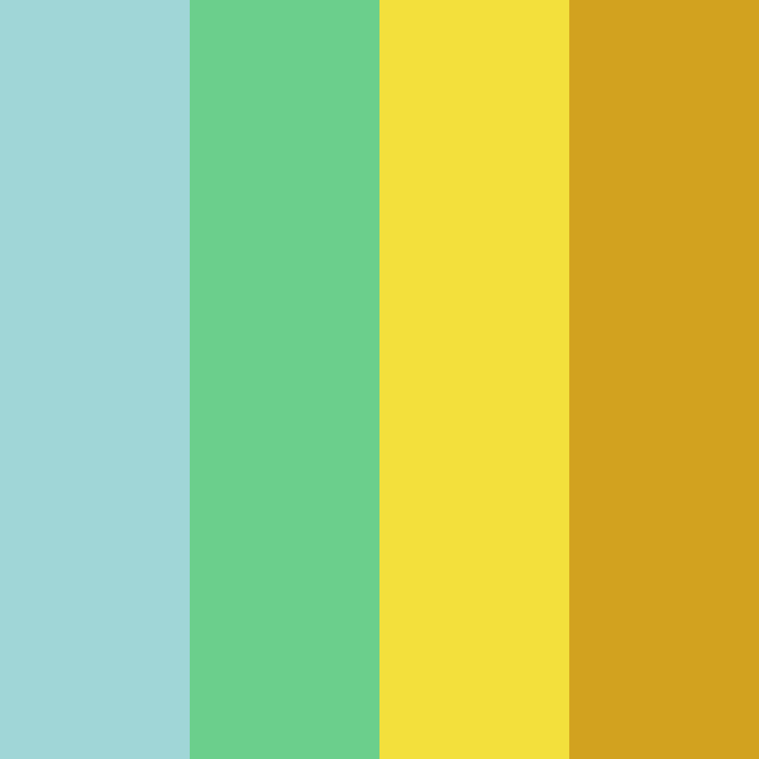 Download tropical sunrise color palette PNG image (square)