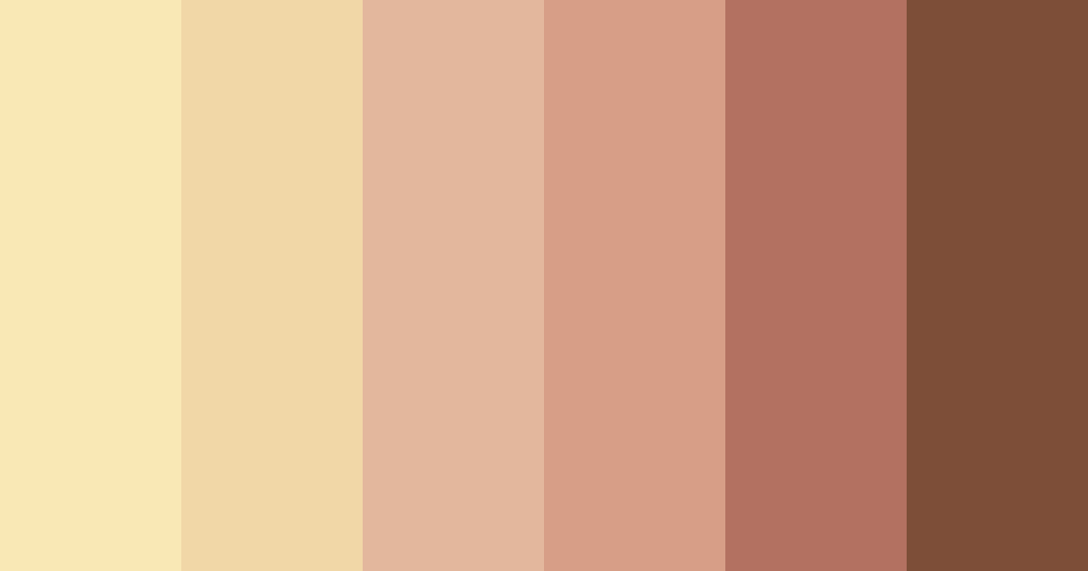 Download warm brown color palette PNG image (landscape)