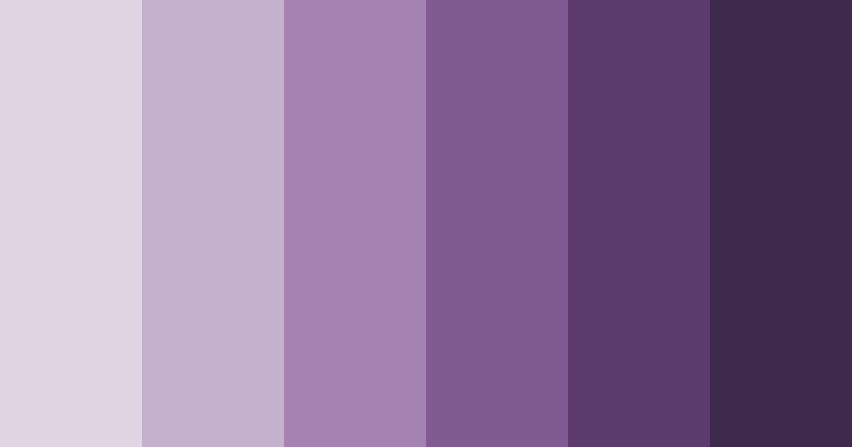 Download muted purple shades color palette PNG image (landscape)
