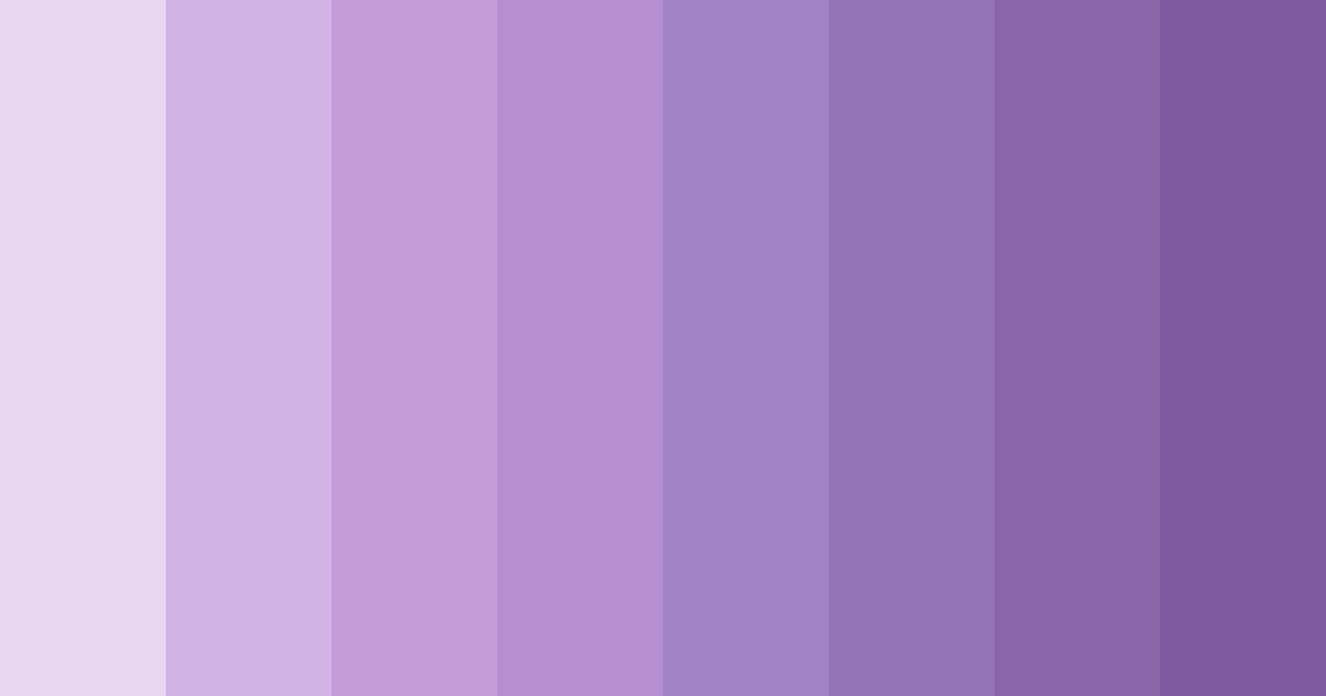 Download shades of lilac color palette PNG image (landscape)