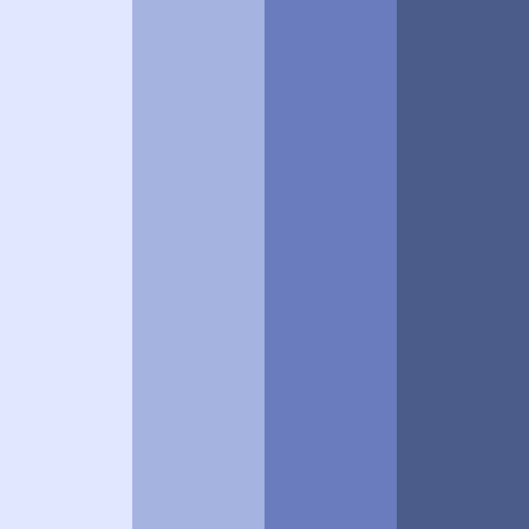 Download blue lilac dream color palette PNG image (square)