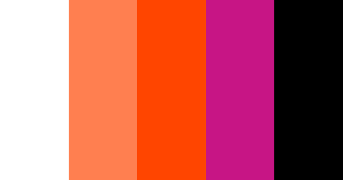 Download fiery sunset color palette PNG image (landscape)