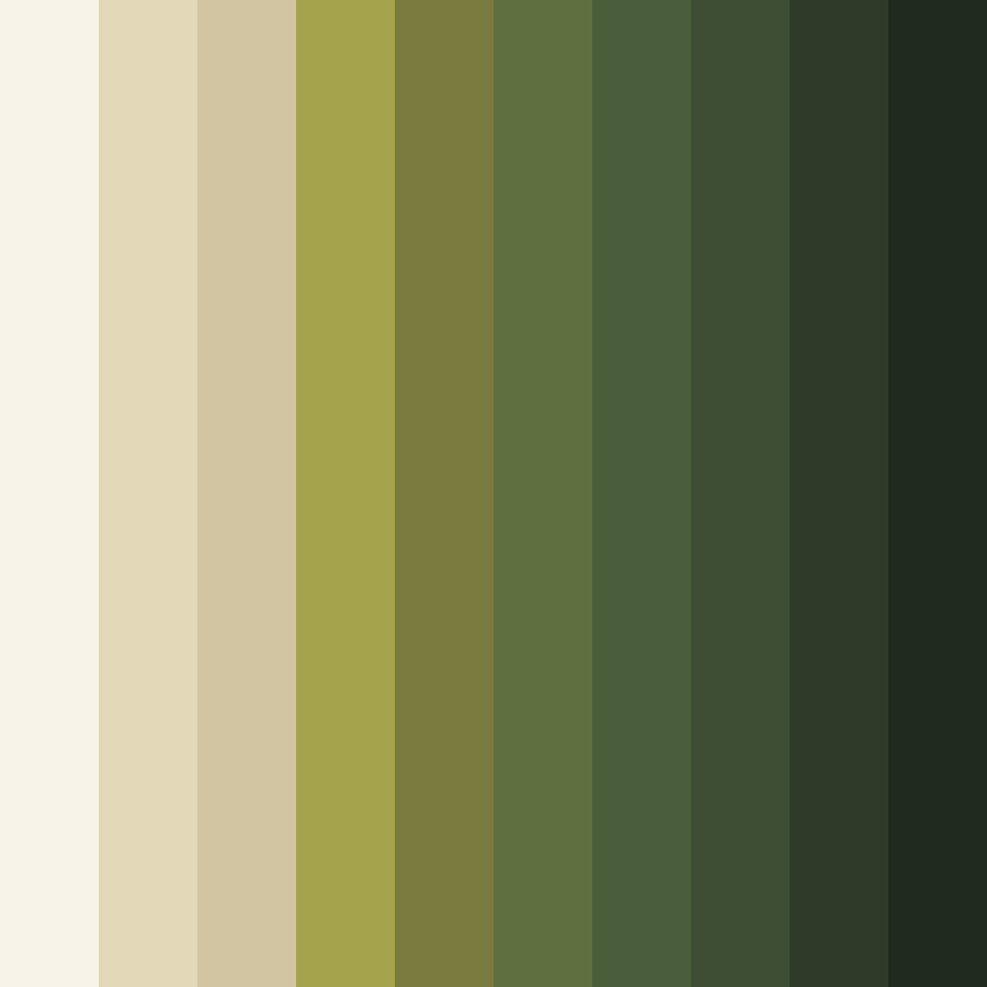 Download earthy harmony color palette PNG image (square)