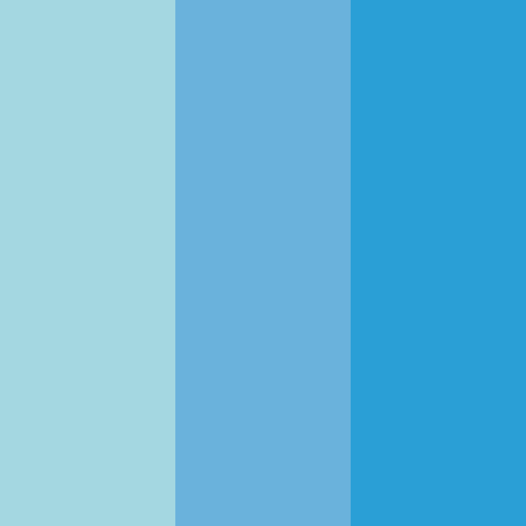 Download sky blue color palette PNG image (square)