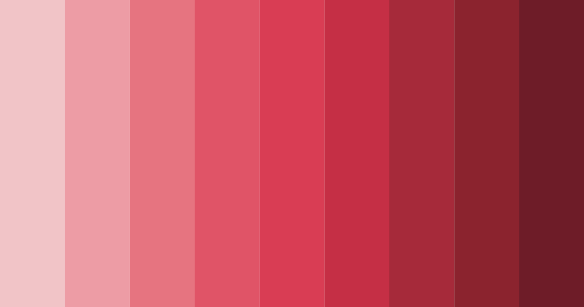 Download blushing crimson garden color palette PNG image (landscape)