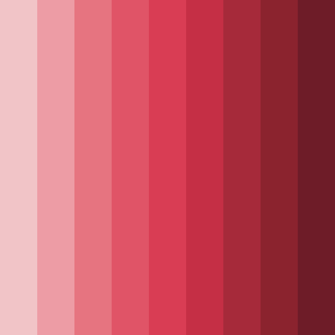 Download blushing crimson garden color palette PNG image (square)