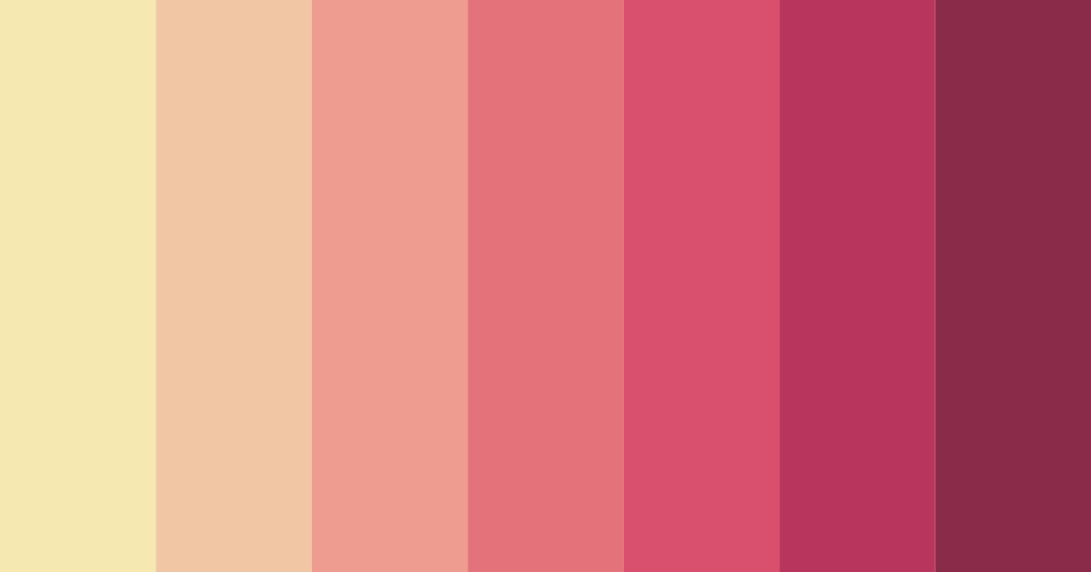 Download sunset blossoms color palette PNG image (landscape)