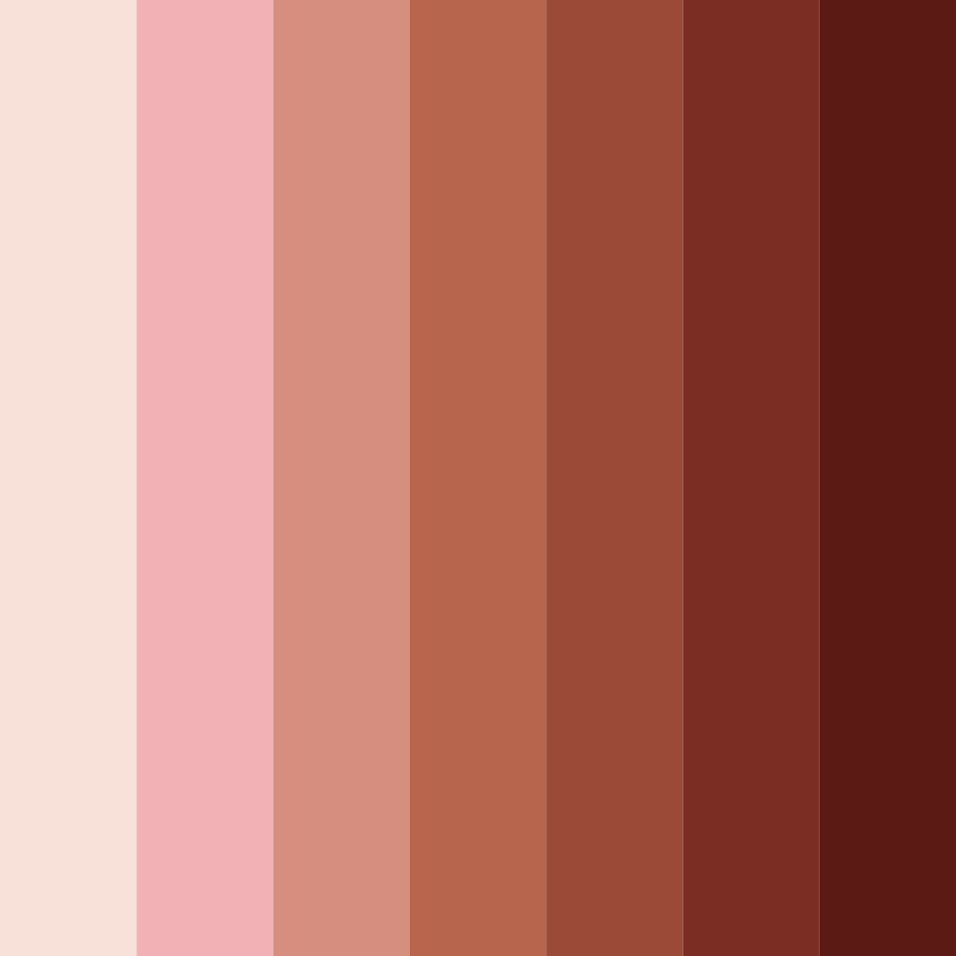 Download chocolate sunset color palette PNG image (square)