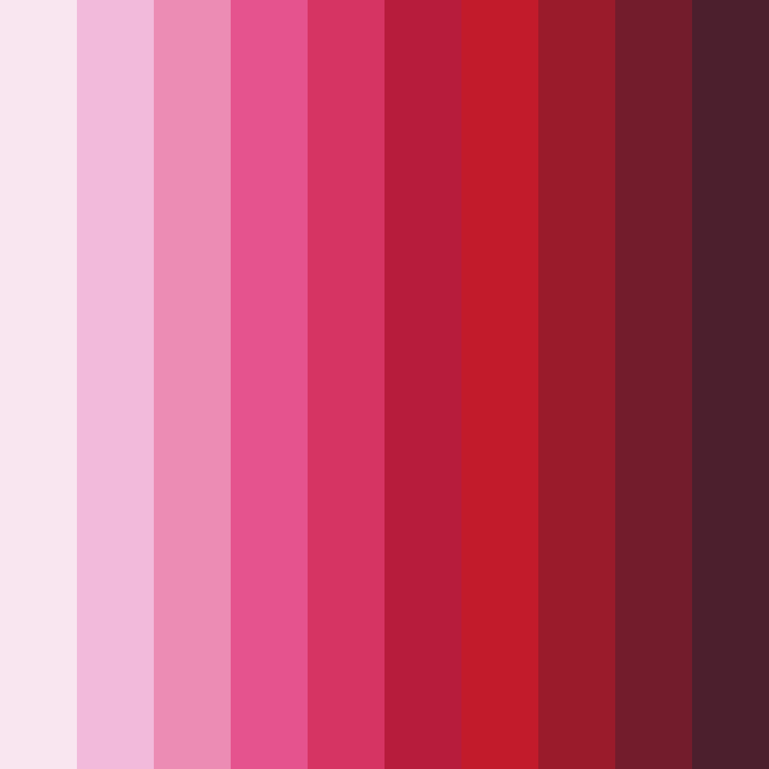 Download blushing crimson symphony color palette PNG image (square)