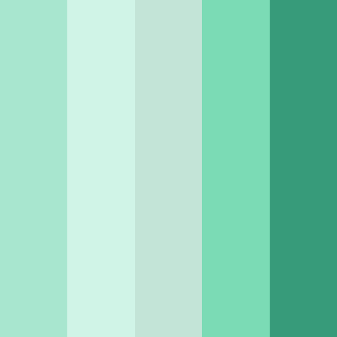 Download light green oasis color palette PNG image (square)