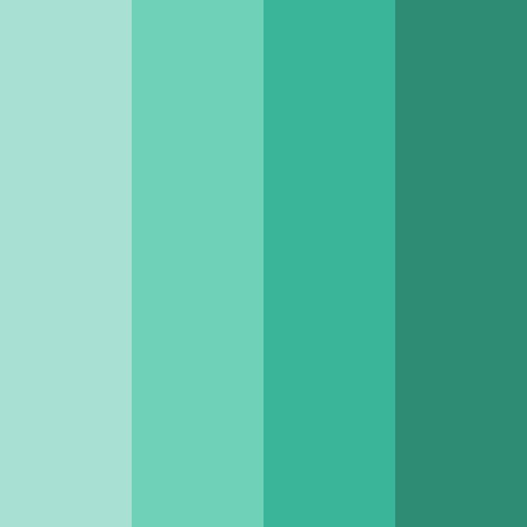 Download mint green serenity color palette PNG image (square)