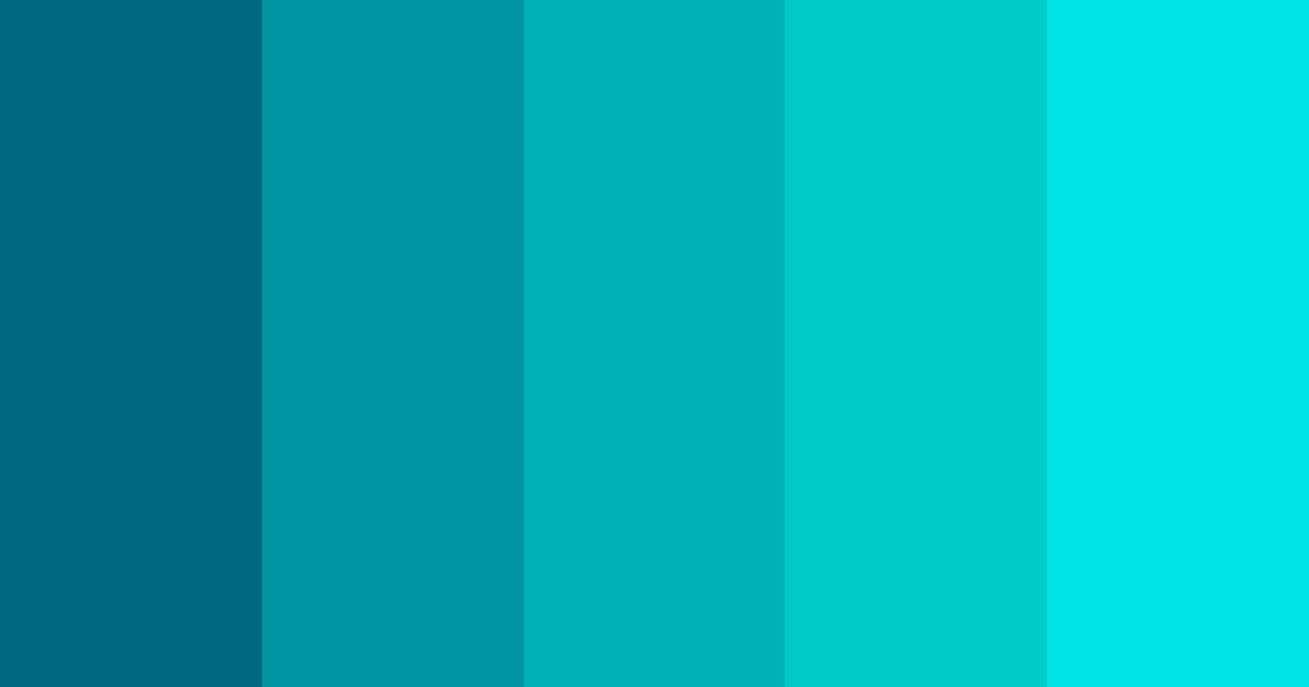 Download teal ocean color palette PNG image (landscape)