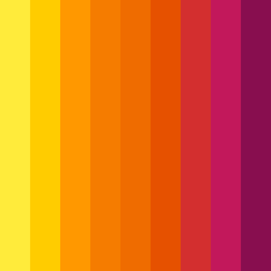 Download sunset symphony color palette PNG image (square)