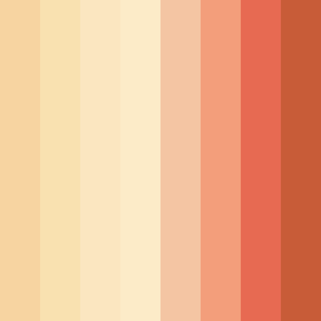 Download peachy dream color palette PNG image (square)