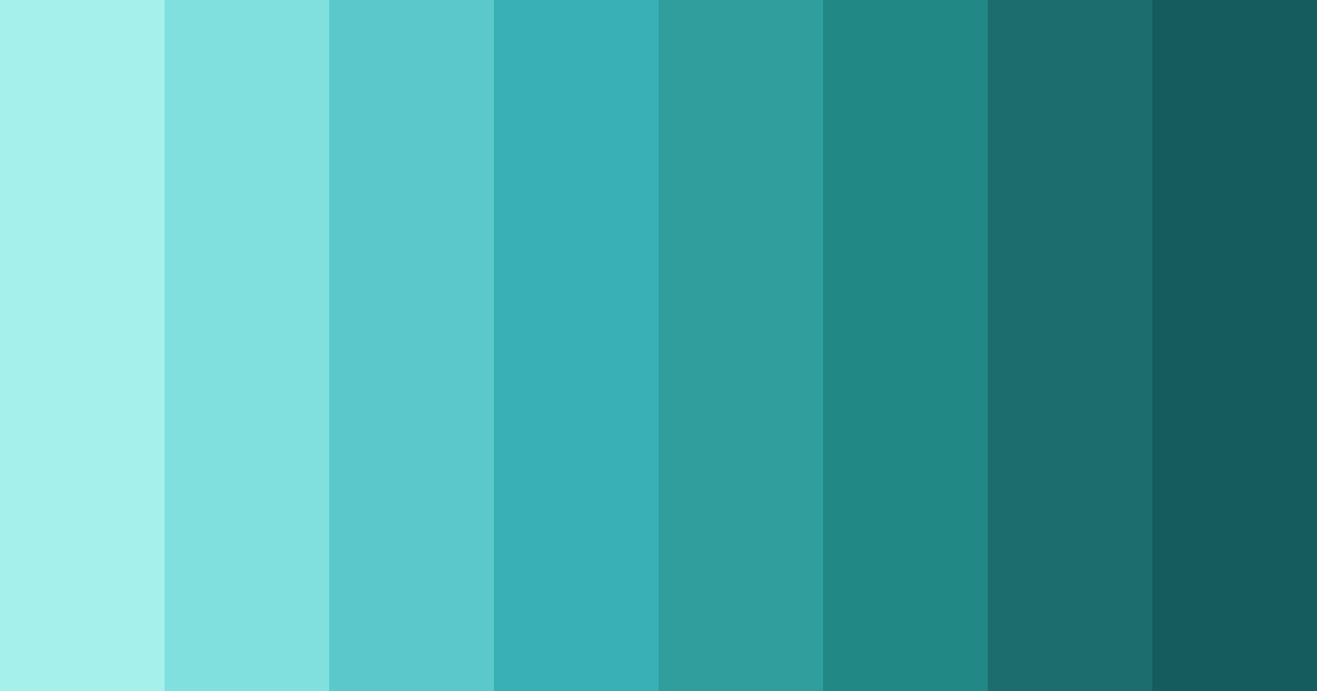 Download aqua tranquility color palette PNG image (landscape)