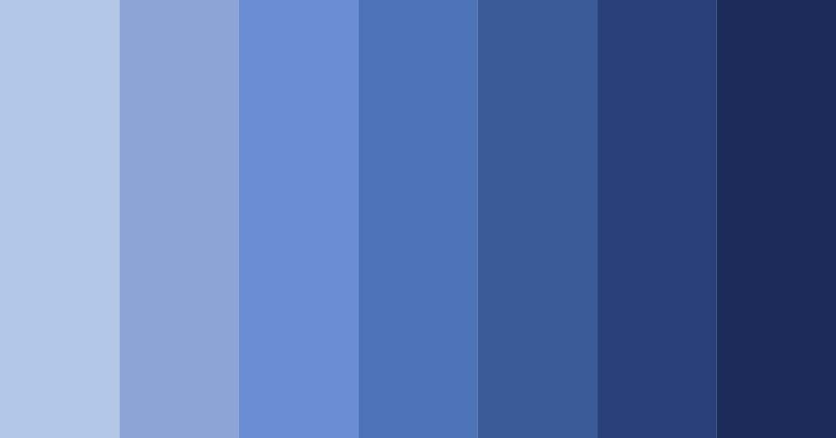 Download shades of purple-blue color palette PNG image (landscape)
