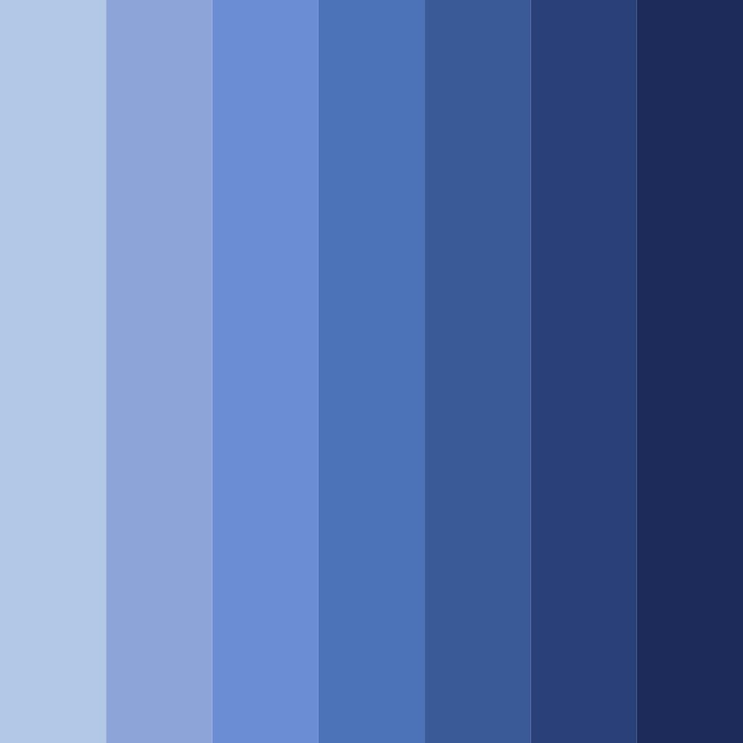 Download shades of purple-blue color palette PNG image (square)