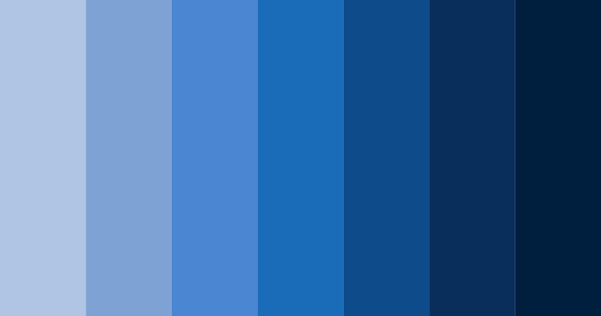 Download deep blue ocean color palette PNG image (landscape)