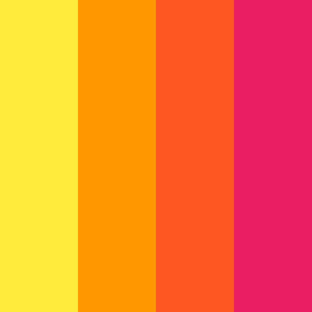 Download sunset fusion color palette PNG image (square)