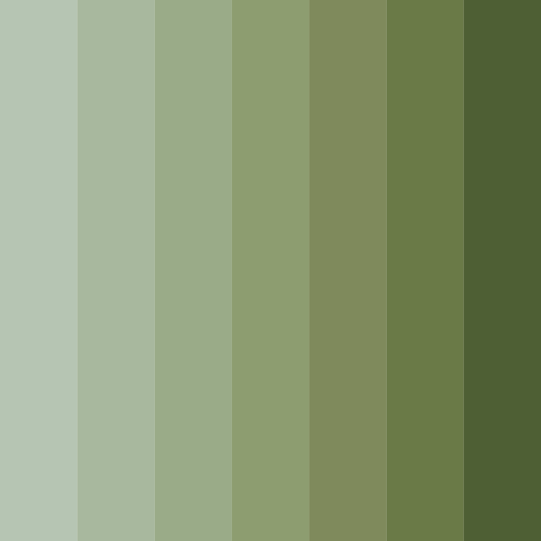 Download verdant whisper color palette PNG image (square)
