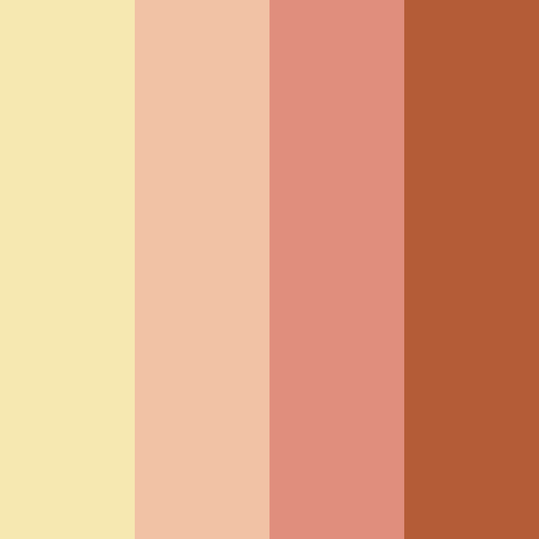 Download warm earthtones color palette PNG image (square)