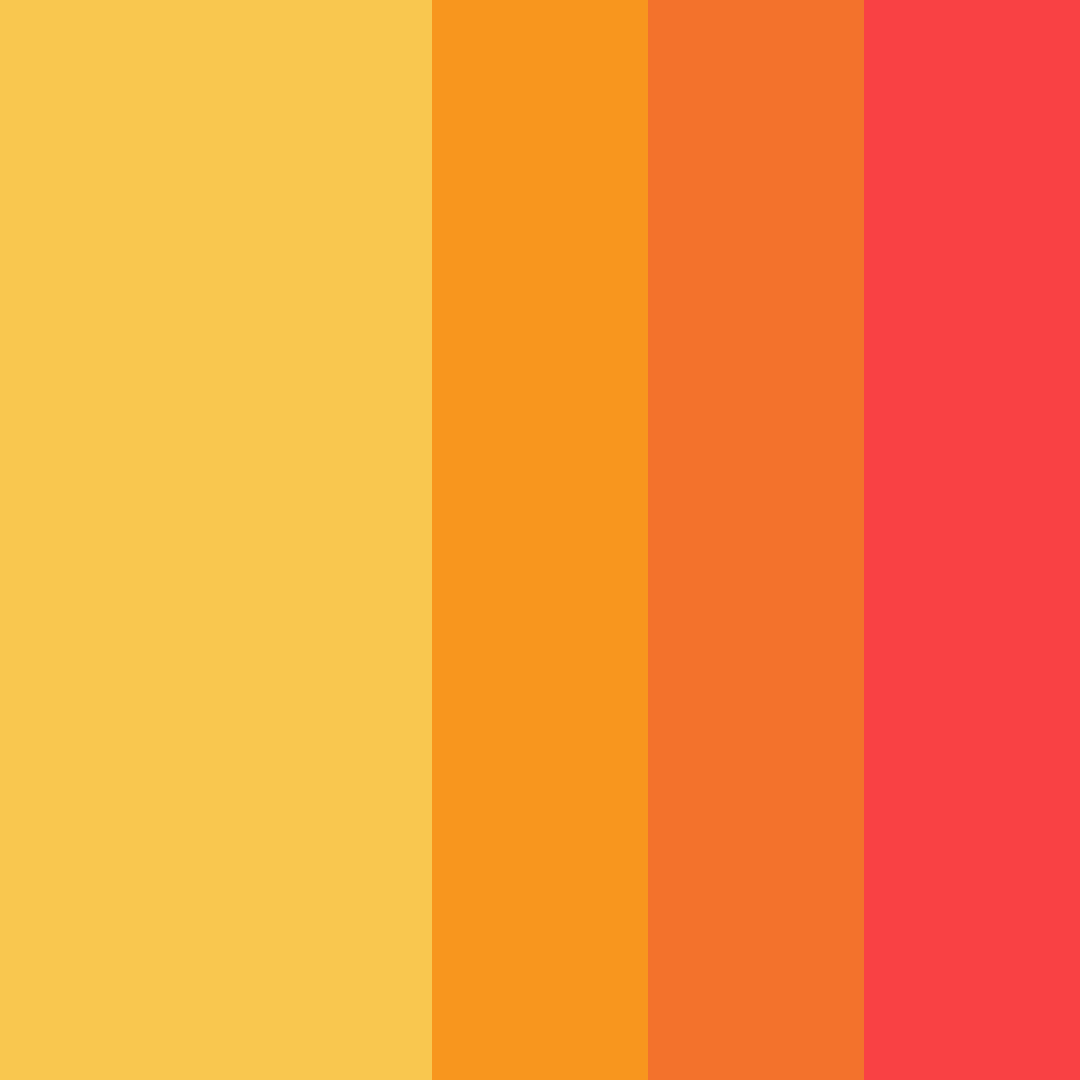 Download sunset sorbet color palette PNG image (square)