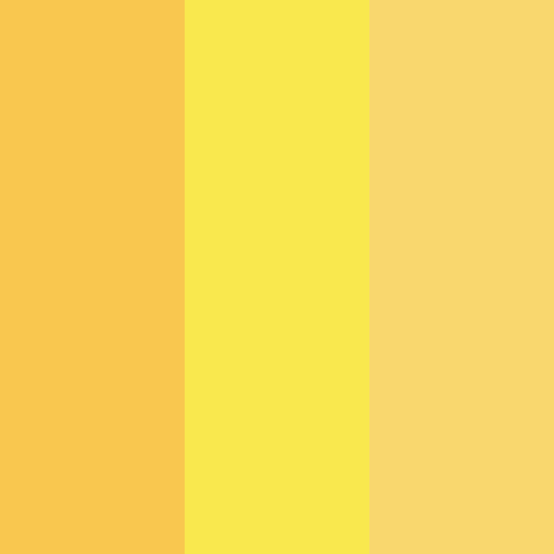 Download yellow sunshine color palette PNG image (square)