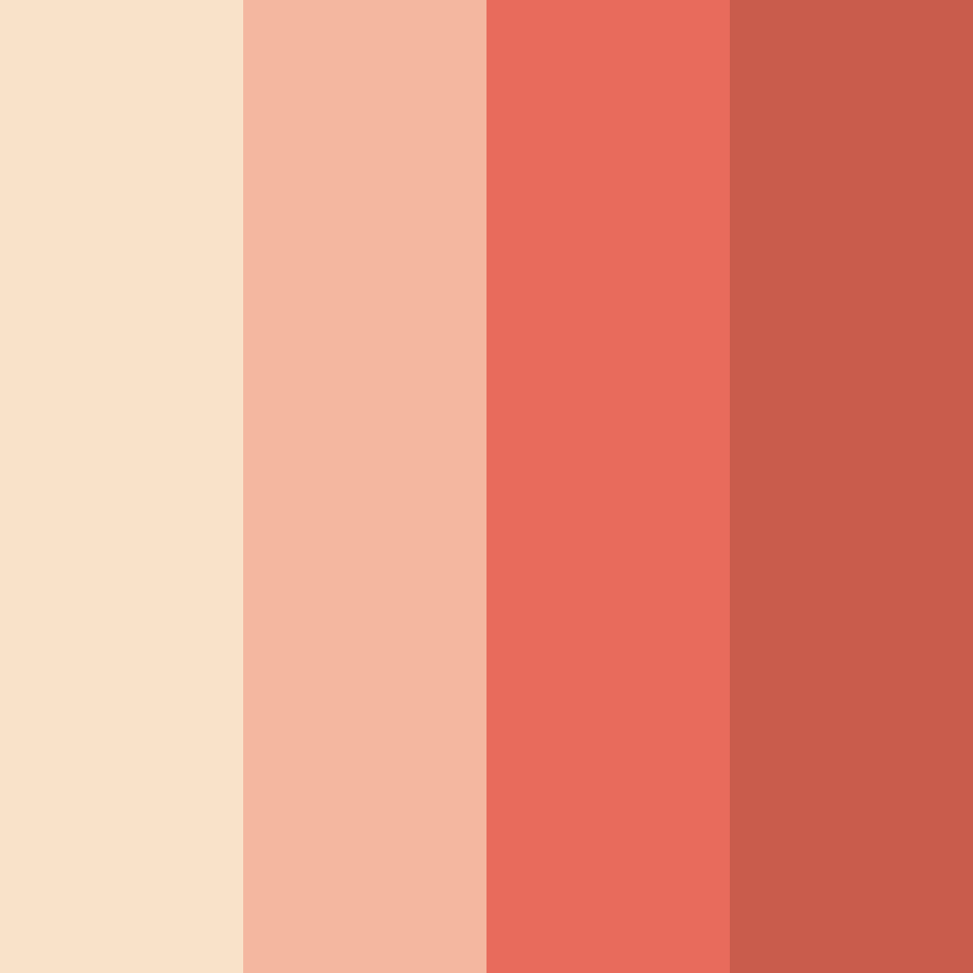 Download blushing sunset color palette PNG image (square)