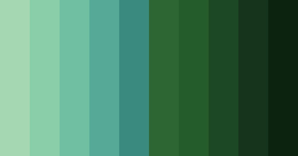 Download emerald oasis color palette PNG image (landscape)