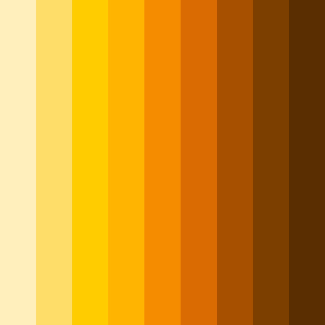 Download golden sunrise harmony color palette PNG image (square)