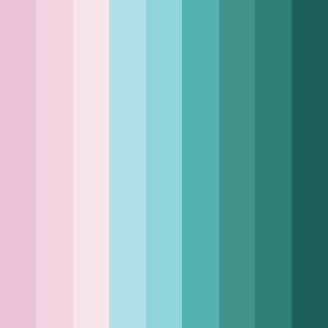 Download serene salon splash color palette PNG image (square)