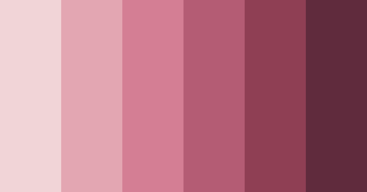 Download dusty rose shades color palette PNG image (landscape)