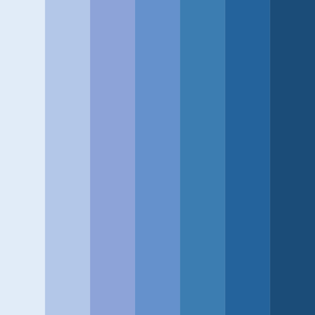 Download blue horizon dreams color palette PNG image (square)