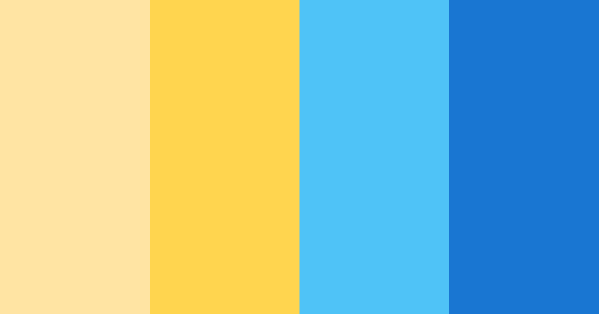 Download sunny blue color palette PNG image (landscape)