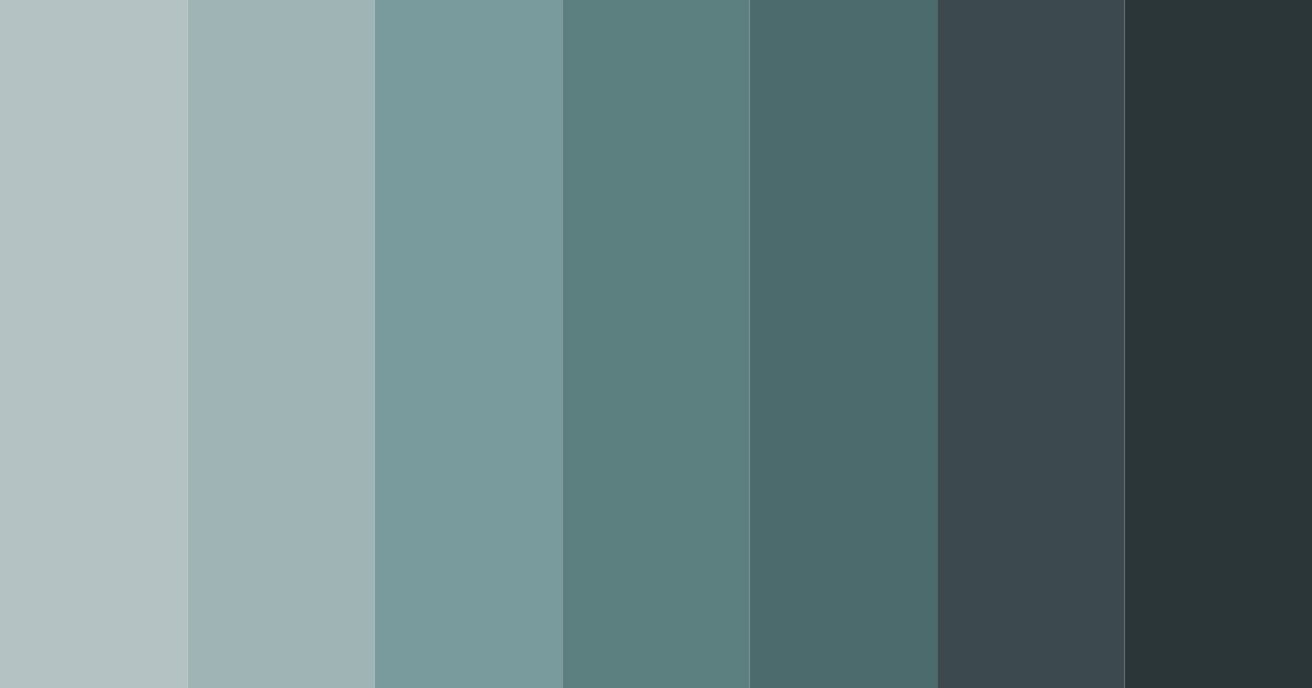 Download dark teal color palette PNG image (landscape)