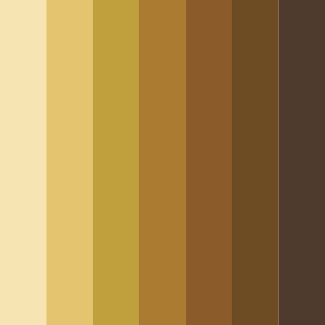 Download yellow earth color palette PNG image (square)