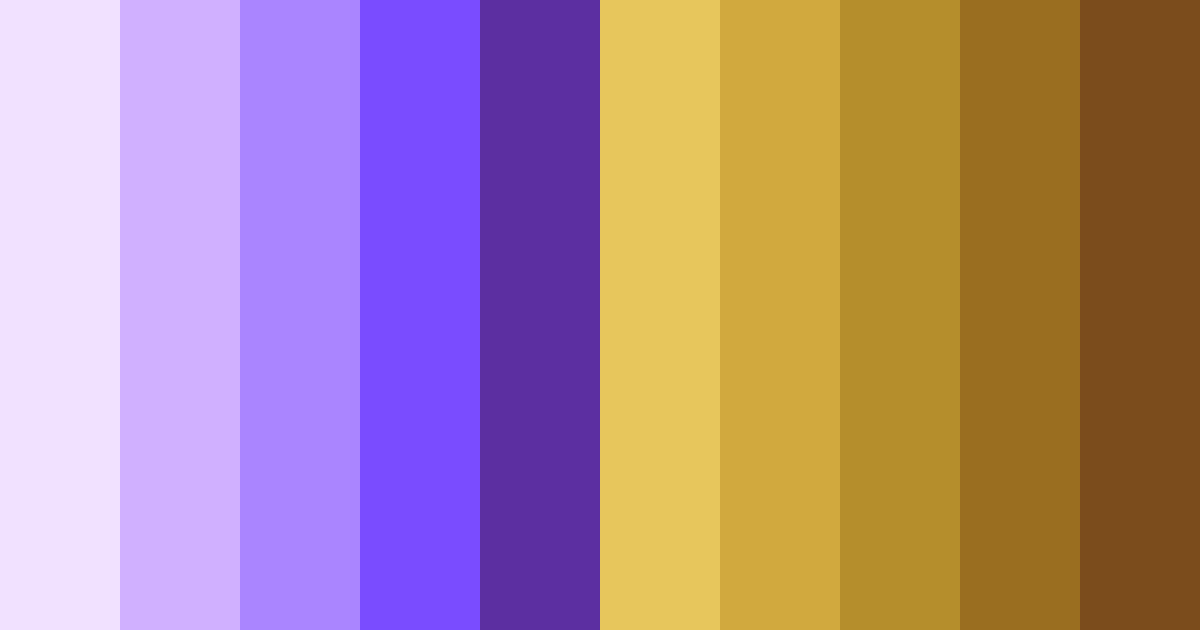 Download golden purple color palette PNG image (landscape)