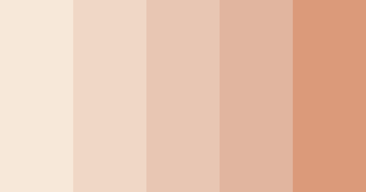 Download peachy beige color palette PNG image (landscape)