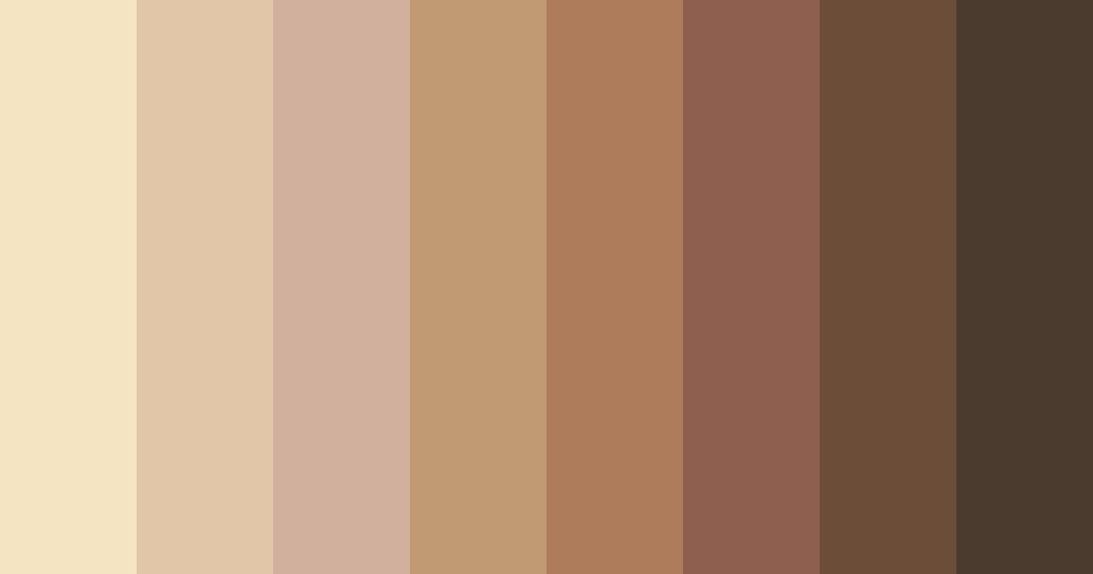 Download warm beige color palette PNG image (landscape)