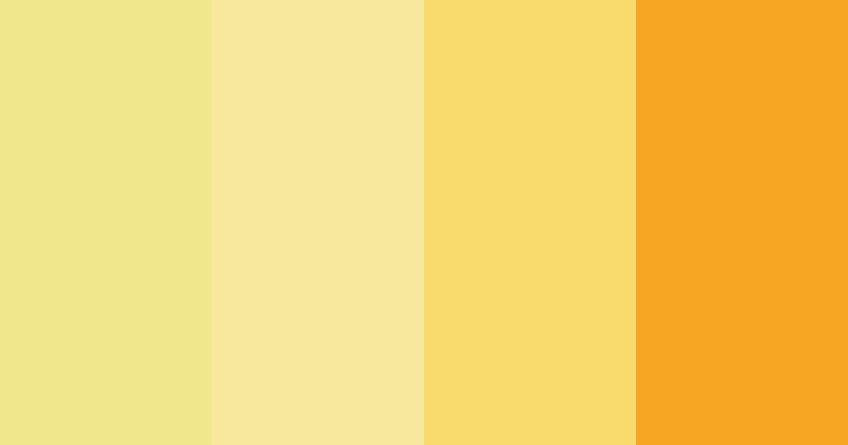 Download sunny yellow color palette PNG image (landscape)